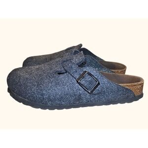 Birkenstock Boston Wool Felt Clogs Anthracite Grey Mens 4 Womens 6 EU 36 L5